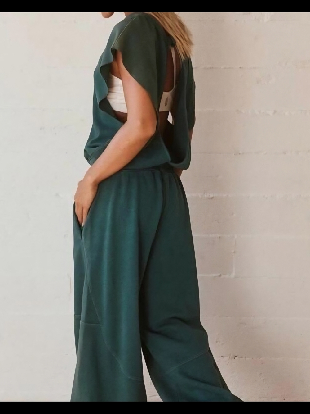 FP Movement Sz Large Throw and Go Onesie Jumpsuit - Heritage Green - Picture 5 of 12